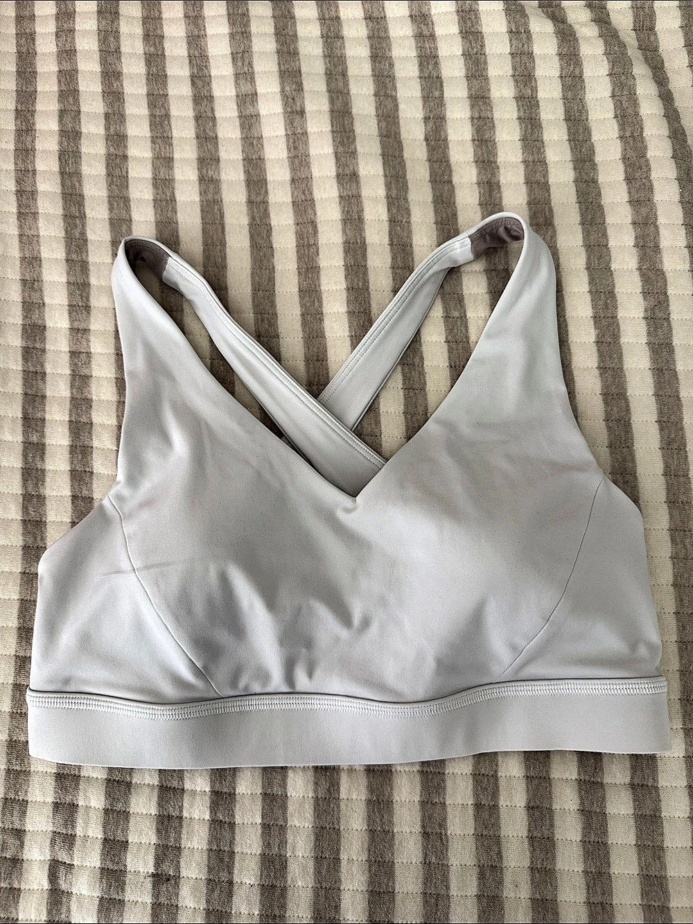 lululemon Energy Bra White Sports Bra